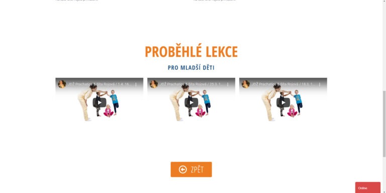 Proběhlé lekce